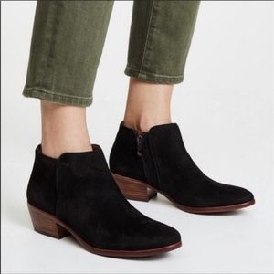 Sam Edelman Petty Suede Booties Black 8.5